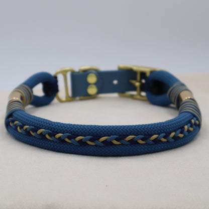 Collier Gold Petrol Bleu