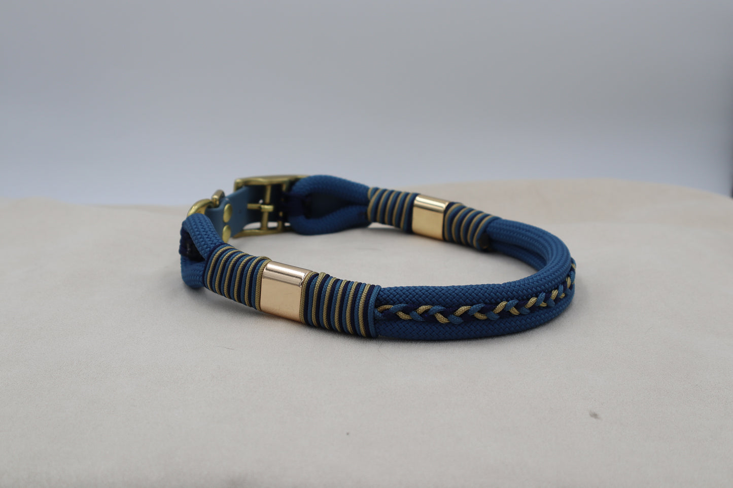 Collier Gold Petrol Bleu